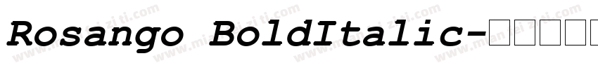 Rosango BoldItalic字体转换